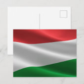 Postkarte der ungarischen Flagge (Vorne/Hinten)