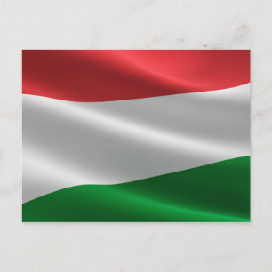 Postkarte der ungarischen Flagge