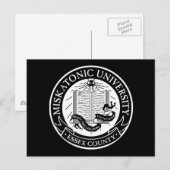 Postkarte der Universität Miskatonic (Vorne/Hinten)