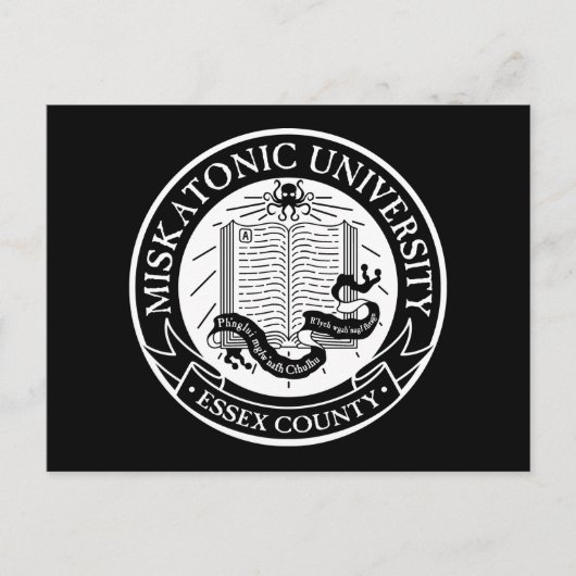 Postkarte der Universität Miskatonic (Vorderseite)