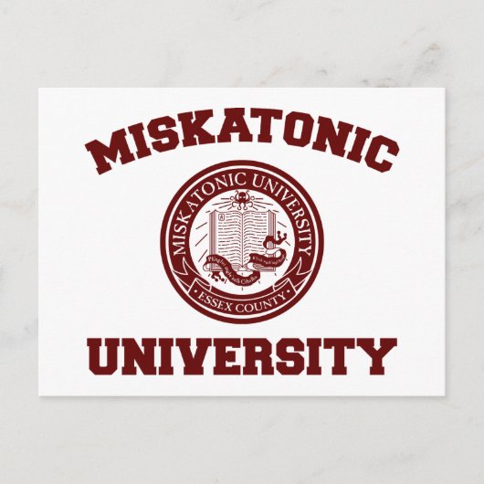Postkarte der Universität Miskatonic (Vorderseite)