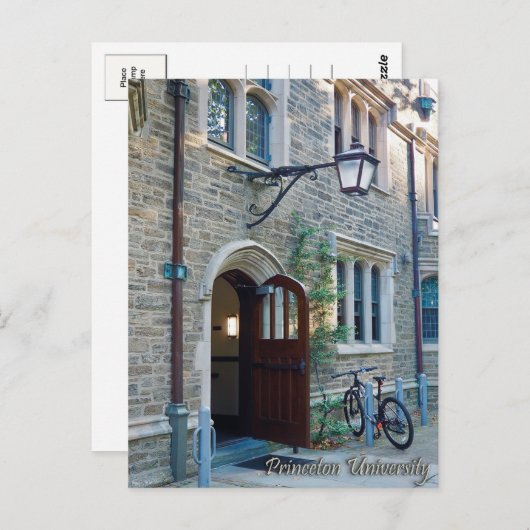 Postkarte der Universität Princeton (Vorne/Hinten)