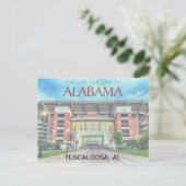 Postkarte der Universität von Alabama  (Stehend Vorderseite)
