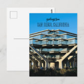 Postkarte der Universität von Kalifornien, San Die (Vorne/Hinten)