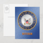 Postkarte der US-Marine (Vorne/Hinten)