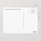 Postkarte der US-Verfassung (Rückseite)