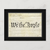 Postkarte der US-Verfassung (Vorderseite)