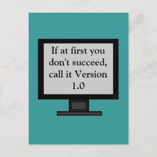 Postkarte der Versions-1,0