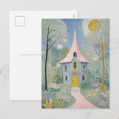 Postkarte der verzauberten Hütte (Vorne/Hinten)