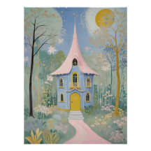 Postkarte der verzauberten Hütte