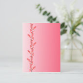 Postkarte der Verzweigung der Blume, anpassen (Stehend Vorderseite)