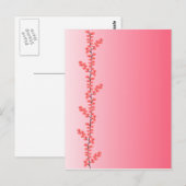 Postkarte der Verzweigung der Blume, anpassen (Vorne/Hinten)