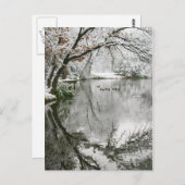 Postkarte der Winterlandschaft (Vorne/Hinten)