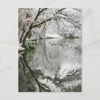 Postkarte der Winterlandschaft