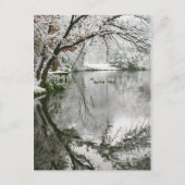 Postkarte der Winterlandschaft (Vorderseite)