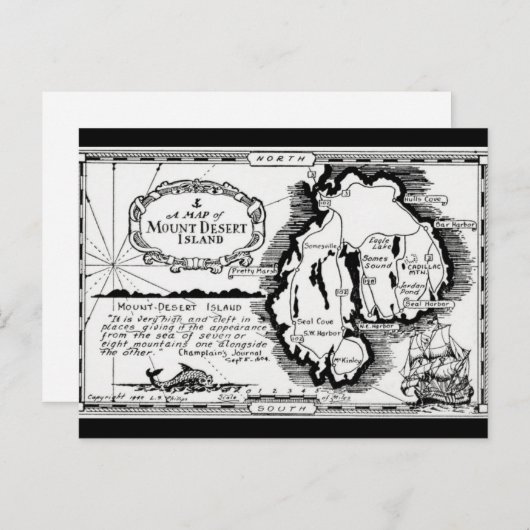 Postkarte der Wüste (Vorne/Hinten)