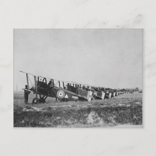 Postkarte der WWI-Flugzeuge (Vorderseite)