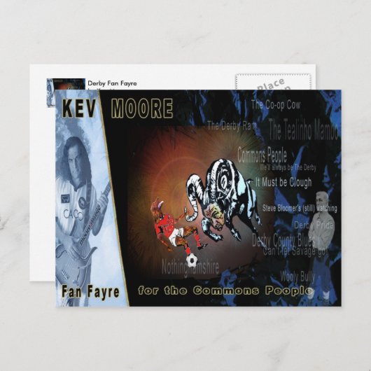 Postkarte "Derby Fan Fayre" (Vorne/Hinten)