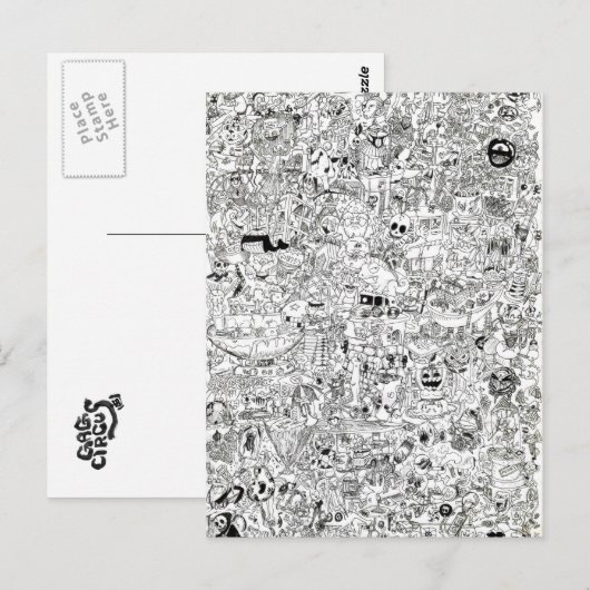 Postkarte des ag-Circus (Vorne/Hinten)