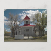 Postkarte des alten Schulhauses in Golconda Nevada (Vorderseite)