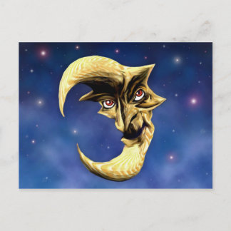 Postkarte des alten Teufels