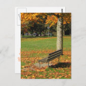 Postkarte des Autumn Park (Vorne/Hinten)