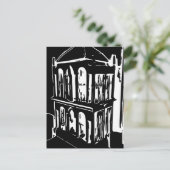Postkarte des Black Bird Cases (Stehend Vorderseite)