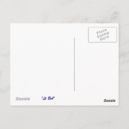 Postkarte des Bobs (Rückseite)