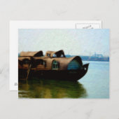 Postkarte des Bootshauses (Vorne/Hinten)