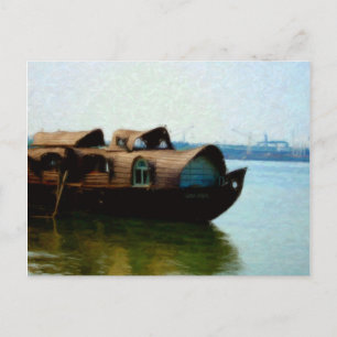 Postkarte des Bootshauses