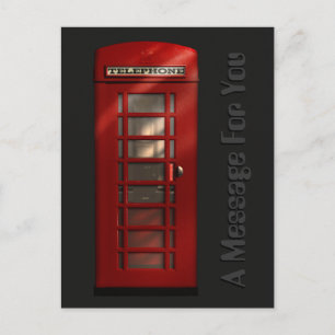 Postkarte des britischen Roten Telefons