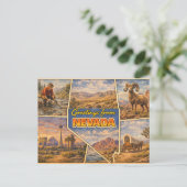 Postkarte des Bundesstaates Nevada (Stehend Vorderseite)