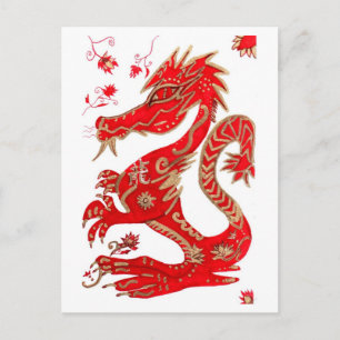 Postkarte des chinesischen Drachen