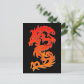 Postkarte des chinesischen Drachenfeuers (Stehend Vorderseite)