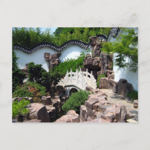 Postkarte des chinesischen Gärtners