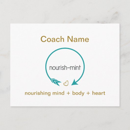 Postkarte des Coach (Vorderseite)