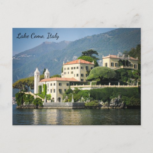 Postkarte des Comer Sees Italien (Vorderseite)