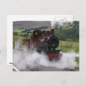 Postkarte des Dampfzuges (Vorne/Hinten)