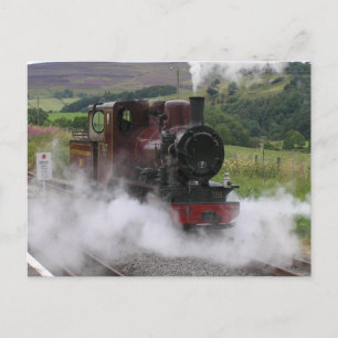 Postkarte des Dampfzuges