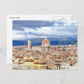 Postkarte des Doms von Florenz (Vorne/Hinten)
