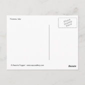 Postkarte des Doms von Florenz (Rückseite)