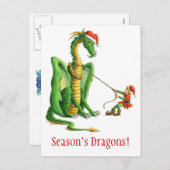 Postkarte des Drachen der Jahreszeit (Vorne/Hinten)