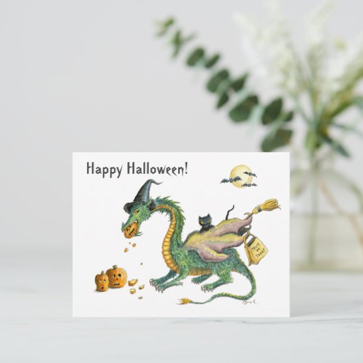 Postkarte des Drachen-Tricks oder Tretens (Stehend Vorderseite)