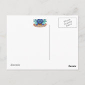 Postkarte des Drachen-Tricks oder Tretens (Rückseite)