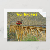 Postkarte des Ecuador-Zuges (Vorne/Hinten)