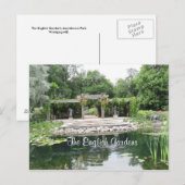Postkarte des Englischen Gartens (Vorne/Hinten)
