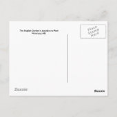 Postkarte des Englischen Gartens (Rückseite)