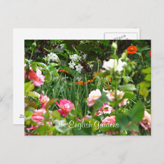 Postkarte des Englischen Gartens (Vorne/Hinten)