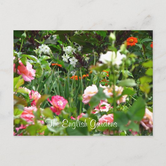 Postkarte des Englischen Gartens (Vorderseite)