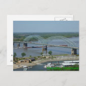 Postkarte des Flusses Mississippi (Vorne/Hinten)